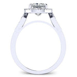 Kalmia Diamond Matching Band Only (engagement Ring Not Included) For Ring With Princess Center whitegold