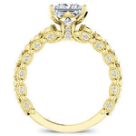 Kassia Diamond Matching Band Only (engagement Ring Not Included) For Ring With Princess Center yellowgold