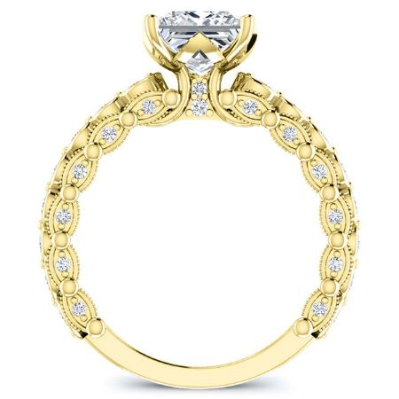 Kassia Diamond Matching Band Only (engagement Ring Not Included) For Ring With Princess Center yellowgold