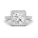 Mallow Diamond Matching Band Only (does Not Include Engagement Ring)   For Ring With Princess Center whitegold