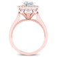 Mawar Diamond Matching Band Only (engagement Ring Not Included) For Ring With Princess Center rosegold