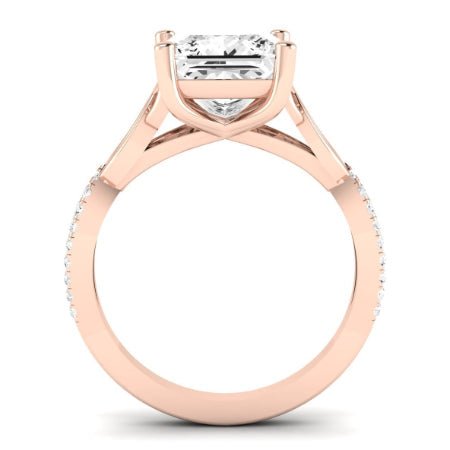 Pavonia Diamond Matching Band Only (does Not Include Engagement Ring)  For Ring With Princess Center rosegold