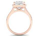 Mallow Diamond Matching Band Only (does Not Include Engagement Ring)   For Ring With Princess Center rosegold