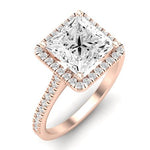 Mallow Diamond Matching Band Only (does Not Include Engagement Ring)   For Ring With Princess Center rosegold