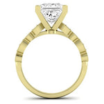 Marigold Diamond Matching Band Only (does Not Include Engagement Ring) For Ring With Princess Center yellowgold