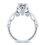 Laylani Diamond Matching Band Only (engagement Ring Not Included) For Ring With Princess Center whitegold