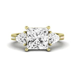 Snowdonia Diamond Matching Band Only (engagement Ring Not Included) For Ring With Princess Center yellowgold