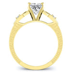 Venus Diamond Matching Band Only (engagement Ring Not Included) For Ring With Princess Center yellowgold