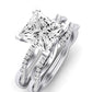 Iris Diamond Matching Band Only (does Not Include Engagement Ring) For Ring With Princess Center whitegold