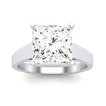 Snowdrop Diamond Matching Band Only (engagement Ring Not Included) For Ring With Princess Center whitegold