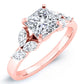 Wisteria Diamond Matching Band Only (engagement Ring Not Included) For Ring With Princess Center rosegold