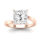 Zinnia Diamond Matching Band Only ( Engagement Ring Not Included) For Ring With Princess Center rosegold