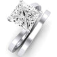 Zinnia Diamond Matching Band Only ( Engagement Ring Not Included) For Ring With Princess Center whitegold