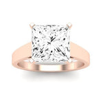 Snowdrop Diamond Matching Band Only (engagement Ring Not Included) For Ring With Princess Center rosegold