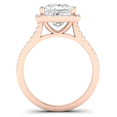 Silene Diamond Matching Band Only ( Engagement Ring Not Included) For Ring With Princess Center rosegold