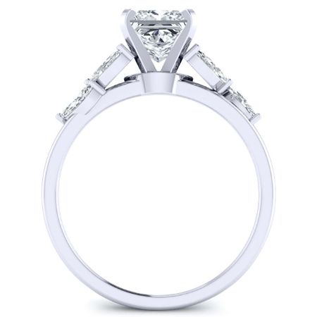 Wisteria Diamond Matching Band Only (engagement Ring Not Included) For Ring With Princess Center whitegold