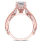 Tansy Diamond Matching Band Only (engagement Ring Not Included) For Ring With Princess Center rosegold