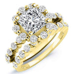 Privet Diamond Matching Band Only (engagement Ring Not Included) For Ring With Princess Center yellowgold