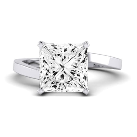 Zinnia Diamond Matching Band Only ( Engagement Ring Not Included) For Ring With Princess Center whitegold