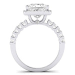 Sweet Pea Diamond Matching Band Only ( Engagement Ring Not Included) For Ring With Princess Center whitegold
