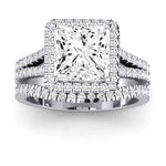 Silene Diamond Matching Band Only ( Engagement Ring Not Included) For Ring With Princess Center whitegold