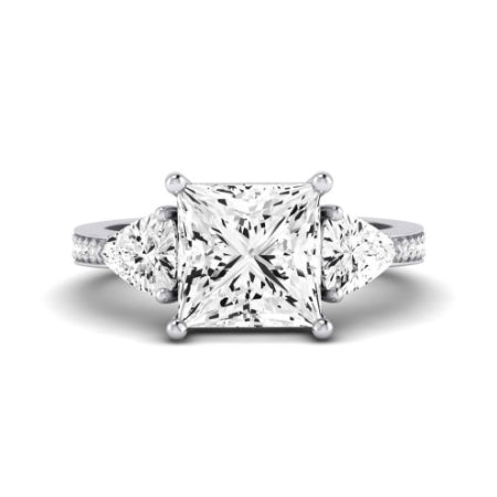 Snowdonia Diamond Matching Band Only (engagement Ring Not Included) For Ring With Princess Center whitegold