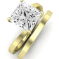 Zinnia Diamond Matching Band Only ( Engagement Ring Not Included) For Ring With Princess Center yellowgold