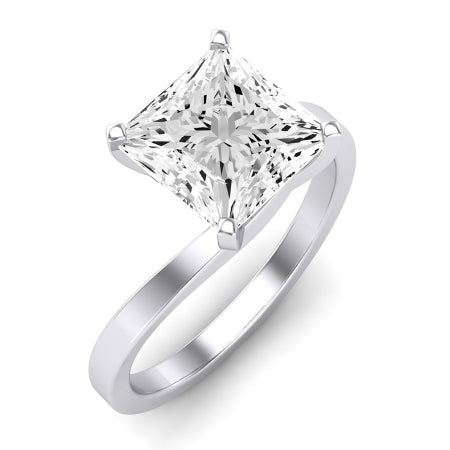 Zinnia Diamond Matching Band Only ( Engagement Ring Not Included) For Ring With Princess Center whitegold