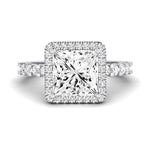 Sweet Pea Diamond Matching Band Only ( Engagement Ring Not Included) For Ring With Princess Center whitegold