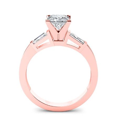 Sorrel Diamond Matching Band Only (engagement Ring Not Included) For Ring With Princess Center rosegold