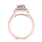 Viola Diamond Matching Band Only (engagement Ring Not Included) For Ring With Princess Center rosegold