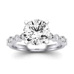 Marigold Diamond Matching Band Only (does Not Include Engagement Ring) For Ring With Round Center whitegold