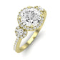 Lunaria Diamond Matching Band Only (does Not Include Engagement Ring) For Ring With Round Center yellowgold