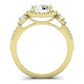 Lunaria Diamond Matching Band Only (does Not Include Engagement Ring) For Ring With Round Center yellowgold