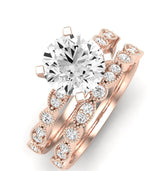 Marigold Diamond Matching Band Only (does Not Include Engagement Ring) For Ring With Round Center rosegold