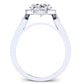 Kalmia Diamond Matching Band Only (engagement Ring Not Included) For Ring With Round Center whitegold