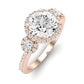 Lunaria Diamond Matching Band Only (does Not Include Engagement Ring) For Ring With Round Center rosegold