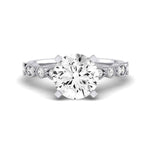 Marigold Diamond Matching Band Only (does Not Include Engagement Ring) For Ring With Round Center whitegold