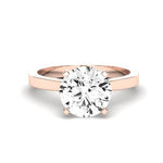 Lantana Diamond Matching Band Only (engagement Ring Not Included) For Ring With Round Center rosegold