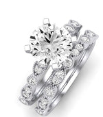 Marigold Diamond Matching Band Only (does Not Include Engagement Ring) For Ring With Round Center whitegold