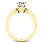 Lobelia Diamond Matching Band Only (engagement Ring Not Included) For Ring With Round Center yellowgold