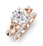 Pavonia Diamond Matching Band Only (does Not Include Engagement Ring)  For Ring With Round Center rosegold