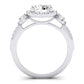 Lunaria Diamond Matching Band Only (does Not Include Engagement Ring) For Ring With Round Center whitegold