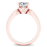 Lobelia Diamond Matching Band Only (engagement Ring Not Included) For Ring With Round Center rosegold