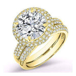 Winterberry Diamond Matching Band Only (engagement Ring Not Included) For Ring With Round Center yellowgold
