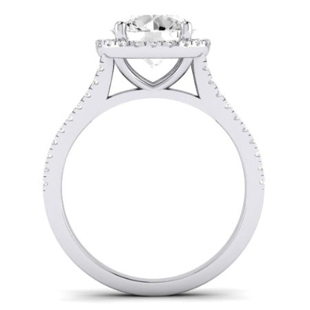 Silene Diamond Matching Band Only ( Engagement Ring Not Included) For Ring With Round Center whitegold