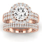 Velvet Diamond Matching Band Only (does Not Include Engagement Ring)  For Ring With Round Center rosegold