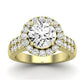 Velvet Diamond Matching Band Only (does Not Include Engagement Ring)  For Ring With Round Center yellowgold