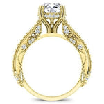 Tansy Diamond Matching Band Only (engagement Ring Not Included) For Ring With Round Center yellowgold