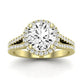 Silene Diamond Matching Band Only ( Engagement Ring Not Included) For Ring With Round Center yellowgold